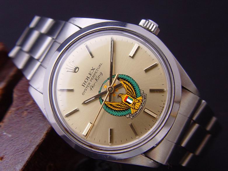 ROLEX Oyster Perpetual Air-King*Arabic Eagle Gold Dial*5500 <BR>