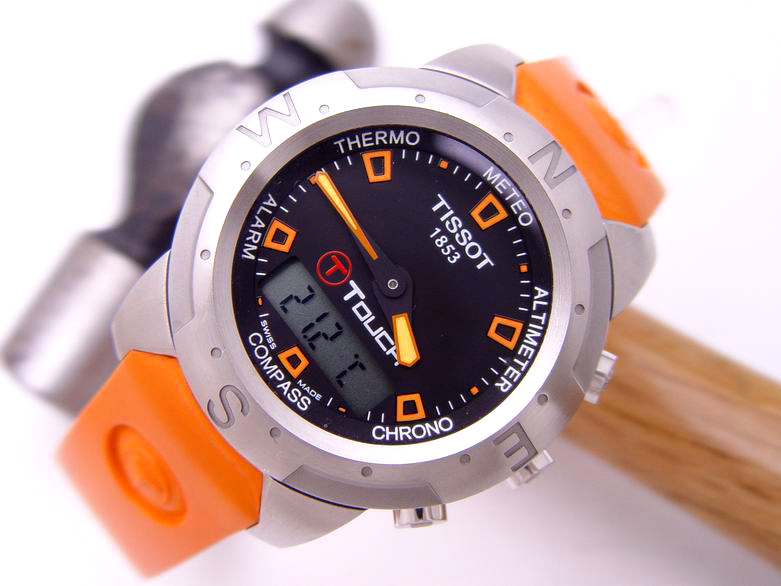 (070306-01) TISSOT T-TOUCH T33.1.498.59 Compass Watch