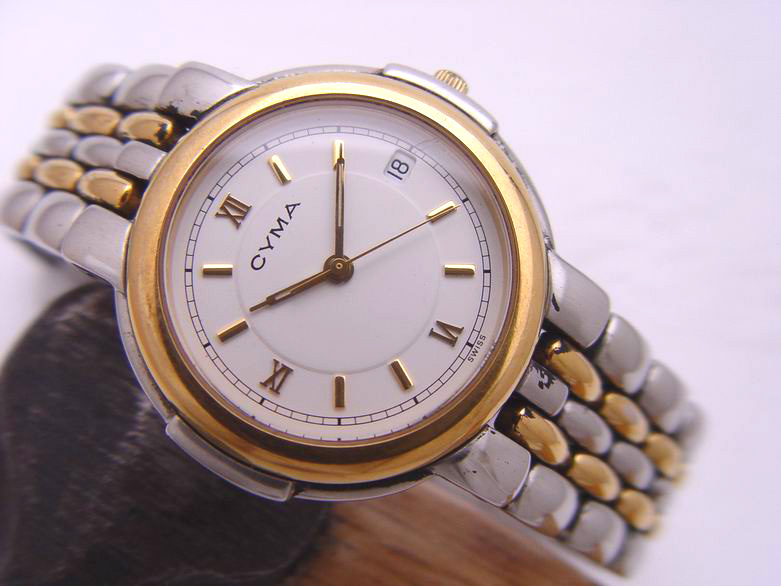 (070309-08) Cyma Classic White Dial Elegant Bracelet 02-0005-001