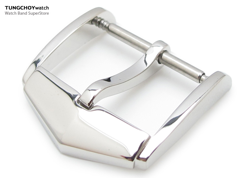 TAG Style, 18mm Top Quality Stainless Steel 316L Spring Bar type Buckle, Polished finish