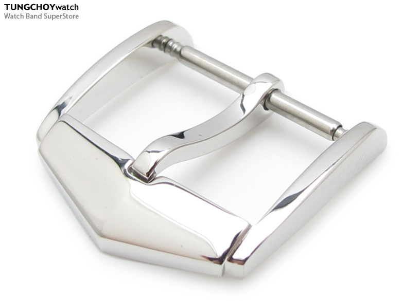 TAG Style, 20mm Top Quality Stainless Steel 316L Spring Bar type Buckle, Polished finish