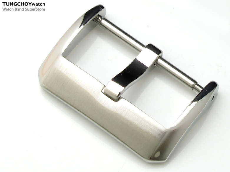 22mm Top Quality Stainless Steel 316L Spring Bar type Buckle, Brushed and Polished finish