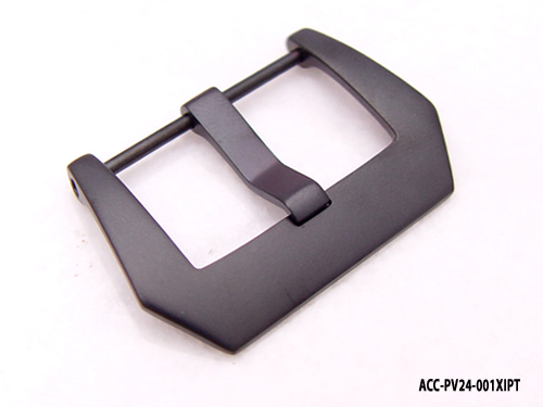 (ACC-PV24-001XBK) 24mm Pre-V Style Screw In Buckle*IPT TITANIUM BLACK PLATING*