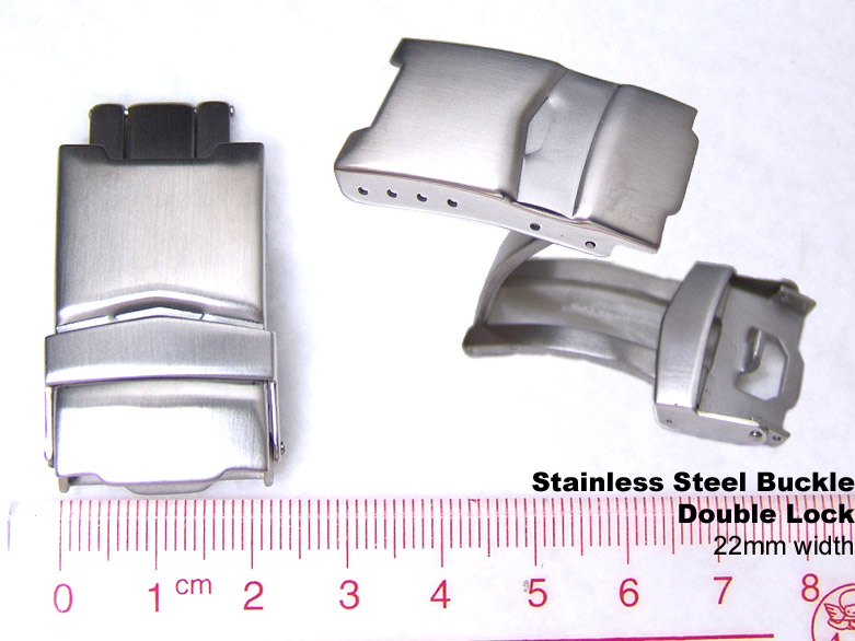(CLASP22-001BSP) 22mm Stainless Steel Watch Parts Divers Clasp buckle