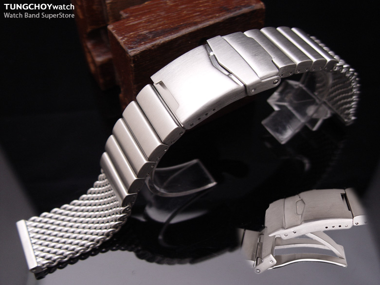 20mm Solid Link Mesh Watch Band Milanese Band Watch Bracelet