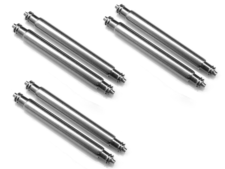 (FAT-SB19MM)3 pairs 19mm Heavy Duty Double Shoulder Spring Bar Dia. 2.5mm (Seiko Generic Spring Bars)