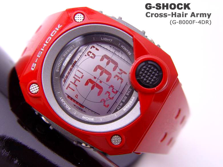 CASIO GSHOCK Gents Watch C-cubed*G-8000F-4DR (RED) NEW