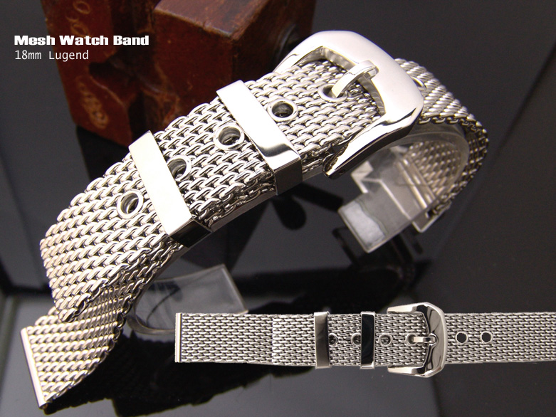 18mm Solid Buckle Irresistible Mesh Watch Band Milanese Watch Bracelet P