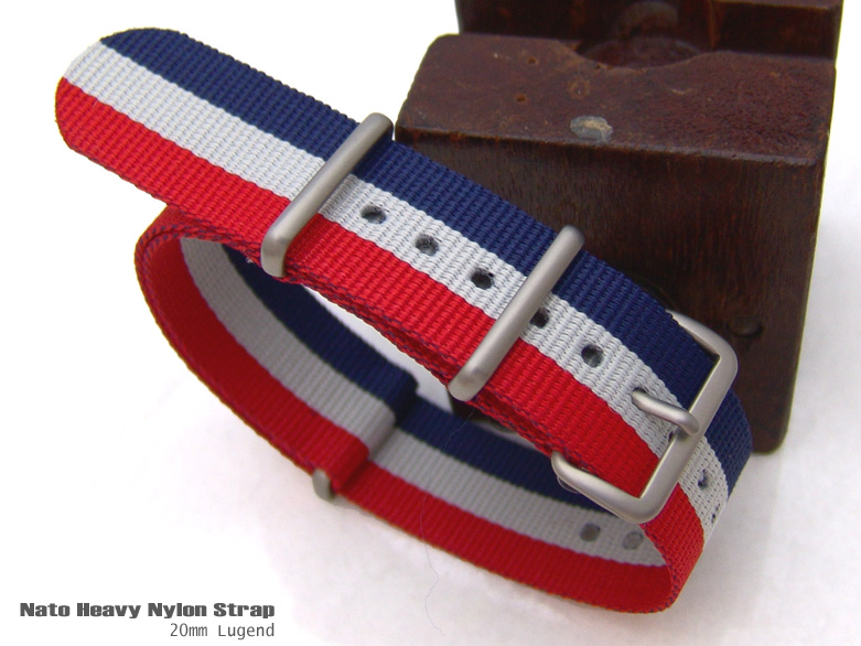 20mm NATO FRENCH SPECIAL EDITION Brushed(FRENCH Flag design)