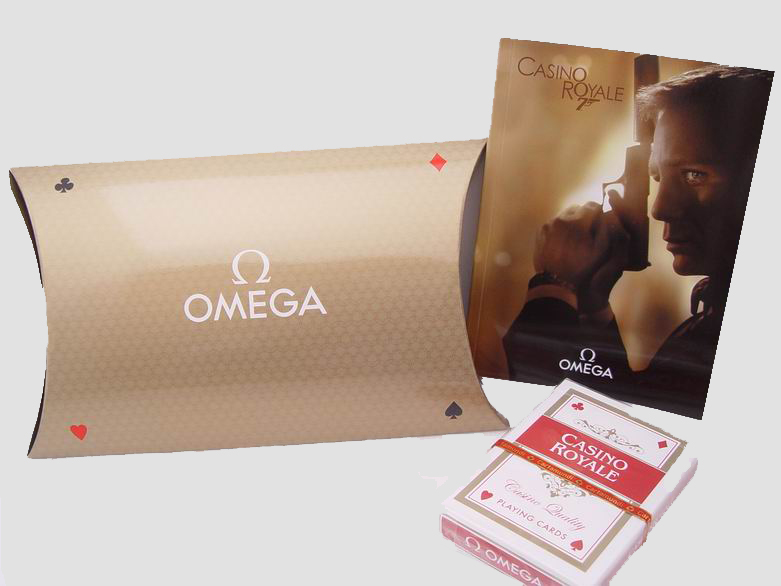 (Omega-Acc-05)100% Authentic Omega Souvenir Playing Cards Set by