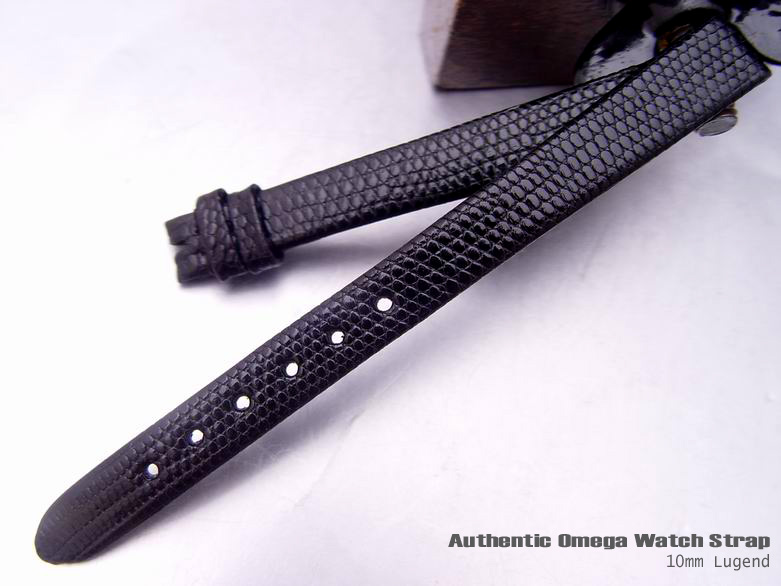 10mm Authentic Omega Antique Lady Lizard Watch Band Watch Strap (049)