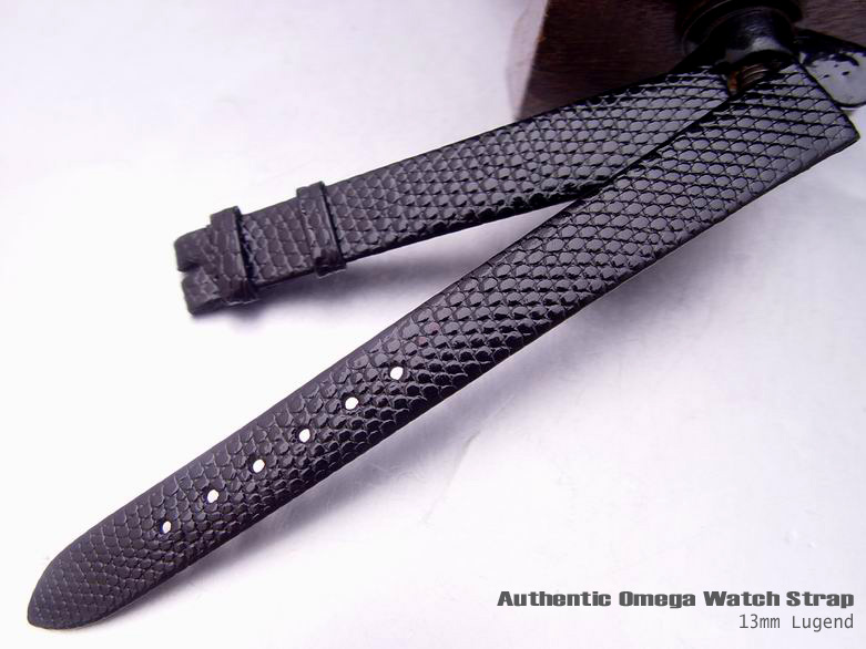 13mm Authentic Omega Antique Lady Lizard Watch Band Watch Strap (059)