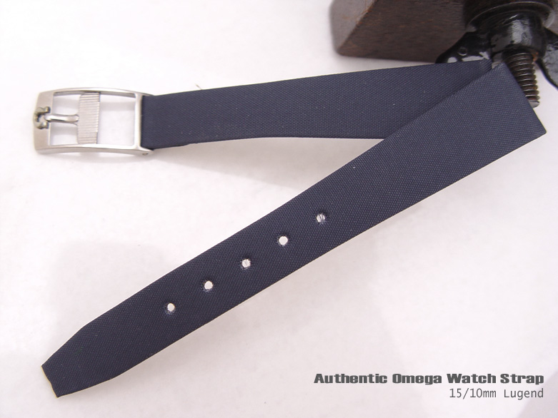 15mm Authentic Omega Blue Satin Watch Band Watch Strap (161)
