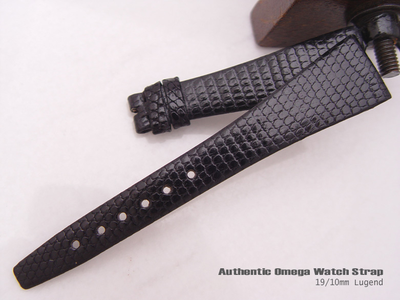 19mm Authentic Omega Antique Lizard Watch Band Watch Strap (170)