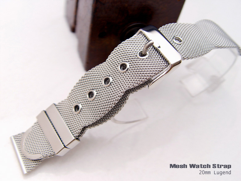 20mm Designer Wave Design Mesh Watch Band Milanese Classic Watch Bracelet
