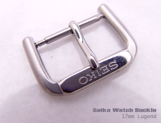 (SEI-BU17-041) SEIKO 17mm Polished stainless steel Buckle