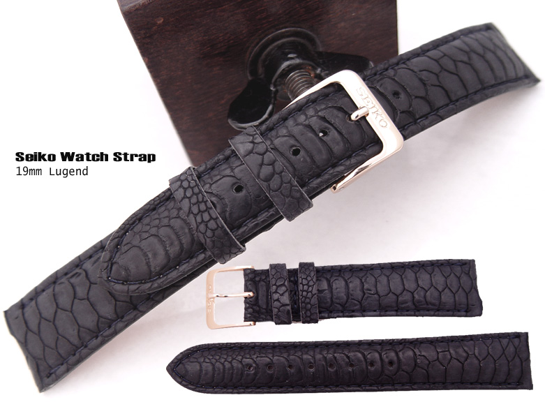 (LE19-411)SEIKO GENUINE ROOSTER CLAW 19mm WATCH BAND,STRAP