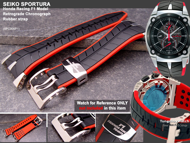 SEIKO SPC009P1 SPORTURA Honda Racing F1 Model Watch Strap