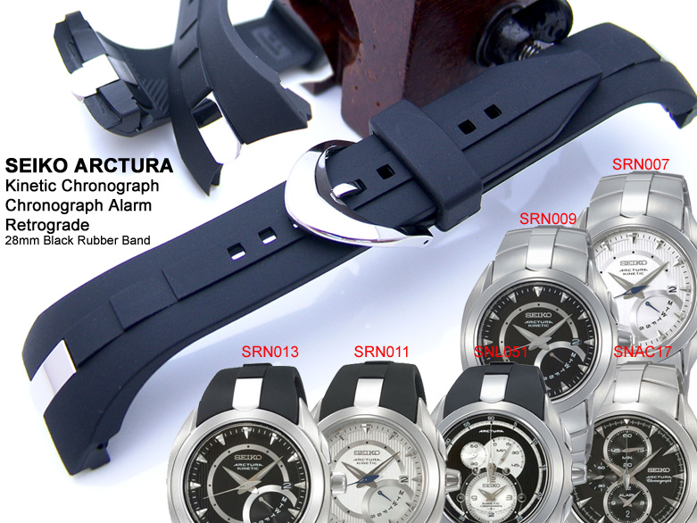 SEIKO Arctura Kinetic Chronograph, Retrograde Model Watch Strap