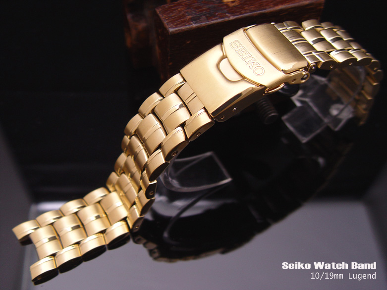 19mm/10mm inner SEIKO Ref. 48Y6-G.I. Gold Plated Bracelet