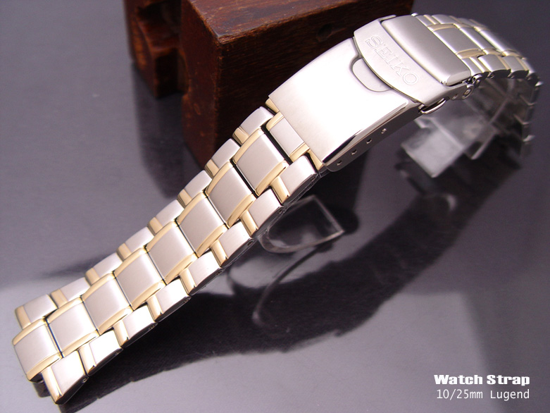 10/25mm Seiko 35C3-GI 2 Tone Stainless Steel Watch