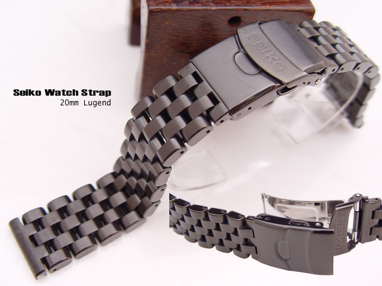 (SEI-SS20-241ITB)20mm 316L Stainless Steel Special Design SEIKO Bracelet