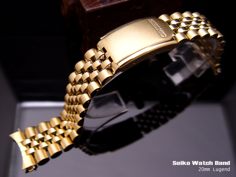 20mm SEIKO Solid Links Jubilee Stainless Steel Bracelet
