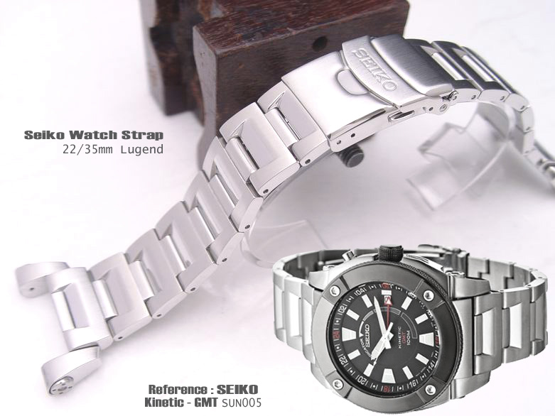 SEIKO 35P6-K.I - 22/35mm SPECIAL SOLID STAINLESS STEEL BRACELET