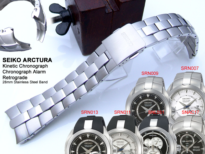 SEIKO Arctura Kinetic Chronograph, Retrograde Model Watch Strap