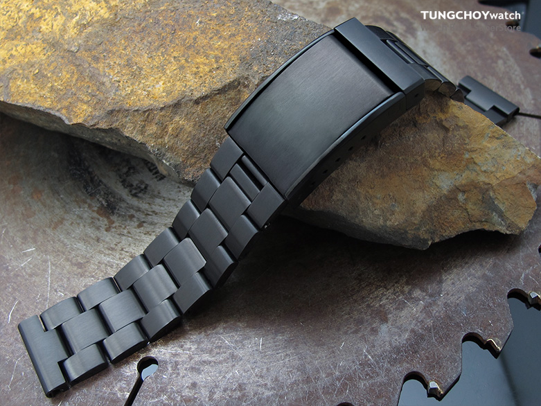 20mm, 21mm, 22mm Pilot Style Black Fiber Watch Strap For IWC, Semi