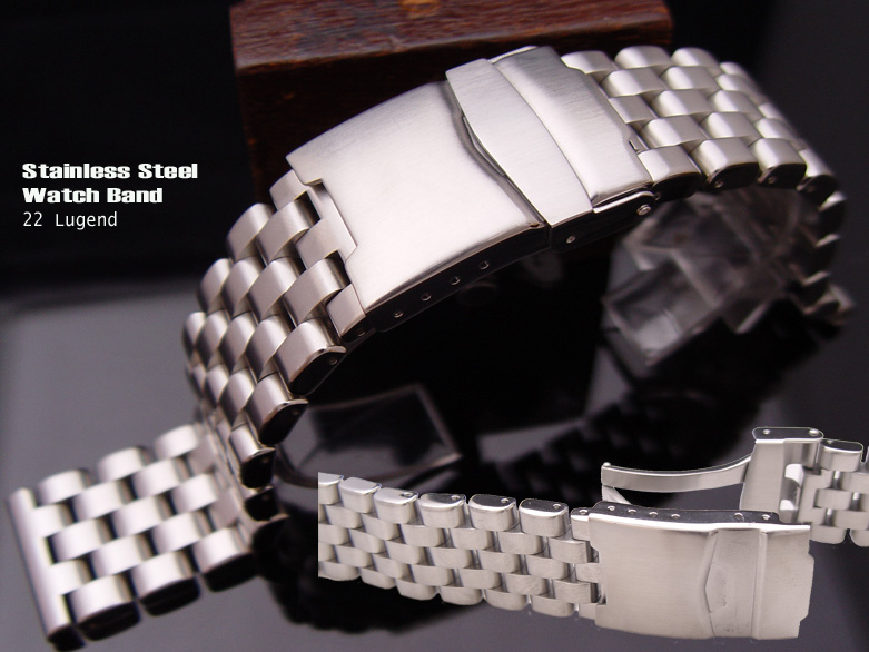 22mm Super Engineer Solid Stainless Steel Watch Band Diver Bracelet B
