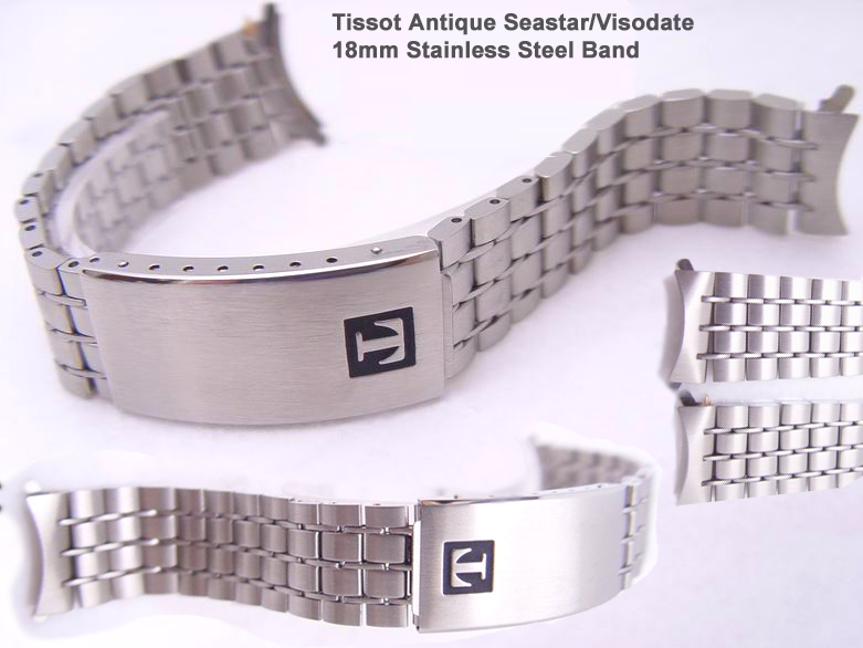 (TISS-SS18-001) 18mm Authentic Tissot Seastar / Visodate Stainless Steel Band